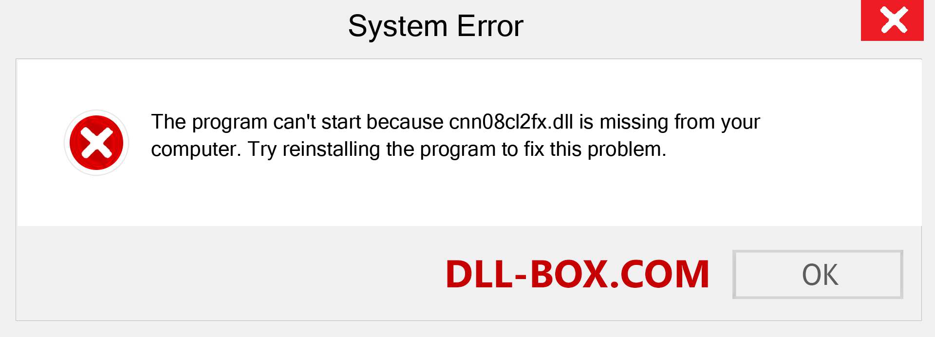  cnn08cl2fx.dll file is missing?. Download for Windows 7, 8, 10 - Fix  cnn08cl2fx dll Missing Error on Windows, photos, images