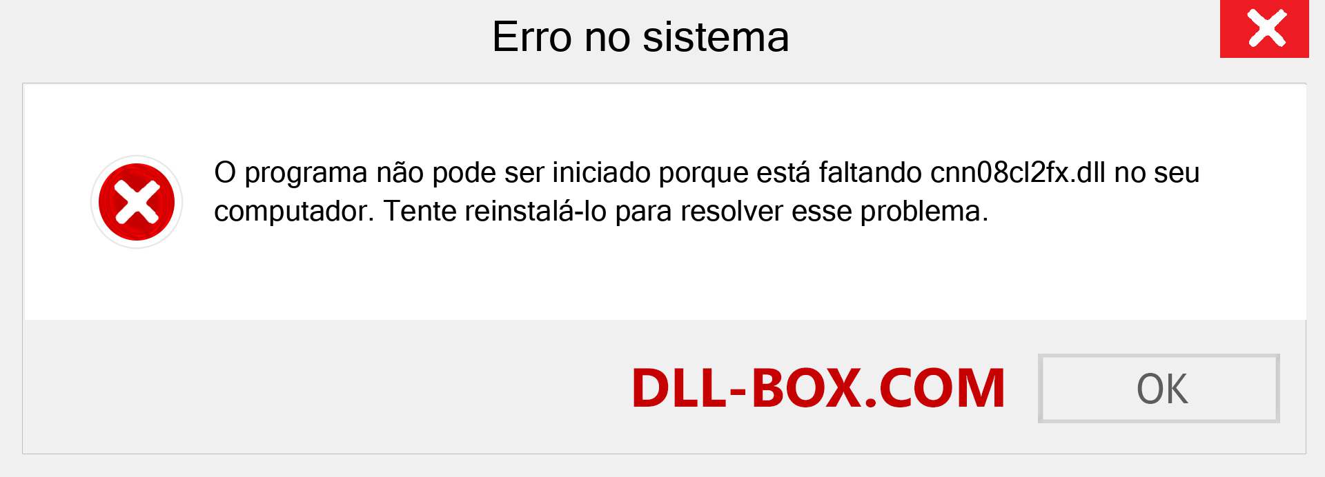 Arquivo cnn08cl2fx.dll ausente ?. Download para Windows 7, 8, 10 - Correção de erro ausente cnn08cl2fx dll no Windows, fotos, imagens